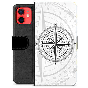 iPhone 12 mini Premium Flip Cover med Pung - Kompas