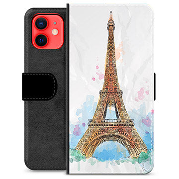 iPhone 12 mini Premium Flip Cover med Pung - Paris