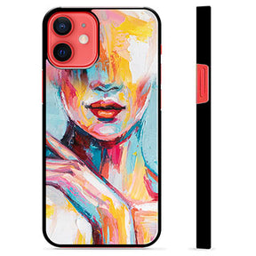 iPhone 12 mini Beskyttende Cover - Abstrakt Portræt
