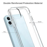 iPhone 12 Mini Ridsefast Hybrid Cover - Gennemsigtig