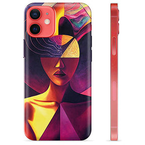 iPhone 12 mini TPU Cover - Kubistisk Portræt