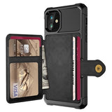 iPhone 12 Mini TPU Cover med Kortholder - Sort
