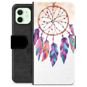 iPhone 12 Premium Flip Cover med Pung - Drømmefanger