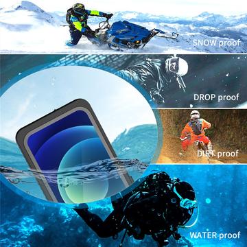 iPhone 12 Pro Active Series IP68 Vandtæt Taske - Sort