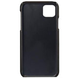 iPhone 12/12 Pro KSQ Belagt Plastikcover med Kortlommer - Sort