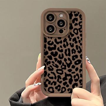 iPhone 12 Pro TPU-cover med leopardprint - Kaffe