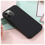 iPhone 12/12 Pro Liquid Silikone Cover - MagSafe Kompatibel - Sort