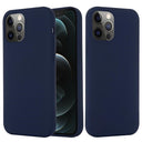 iPhone 12/12 Pro Liquid Silikone Cover - MagSafe Kompatibel - Mørkeblå