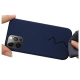 iPhone 12/12 Pro Liquid Silikone Cover - MagSafe Kompatibel - Mørkeblå