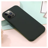 iPhone 12/12 Pro Liquid Silikone Cover - MagSafe Kompatibel - Mørkegrøn