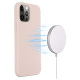 iPhone 12/12 Pro Liquid Silikone Cover - MagSafe Kompatibel - Pink