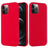 iPhone 12/12 Pro Liquid Silikone Cover - MagSafe Kompatibel - Rød
