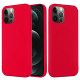 iPhone 12/12 Pro Liquid Silikone Cover - MagSafe Kompatibel - Rød