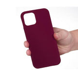 iPhone 12 Pro Max Liquid Silicone Cover - Mørk lilla