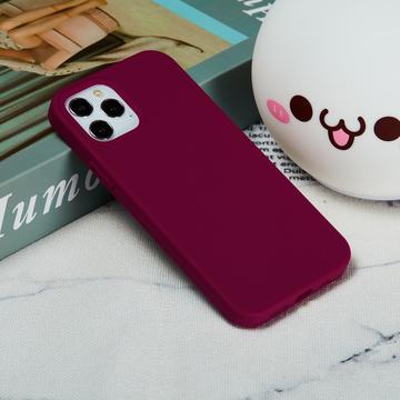iPhone 12 Pro Max Liquid Silicone Cover - Mørk lilla