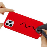 iPhone 12 Pro Max Liquid Silicone Cover - Rød