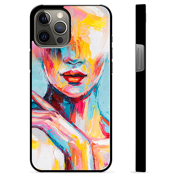iPhone 12 Pro Max Beskyttende Cover - Abstrakt Portræt