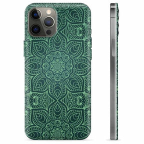 iPhone 12 Pro Max TPU Cover - Grøn Mandala