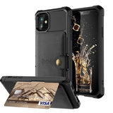 iPhone 12 Pro Max TPU Cover med Kortholder - Sort