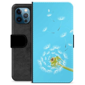iPhone 12 Pro Premium Flip Cover med Pung - Mælkebøtte