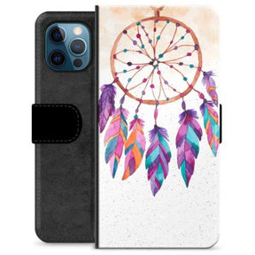 iPhone 12 Pro Premium Flip Cover med Pung - Drømmefanger