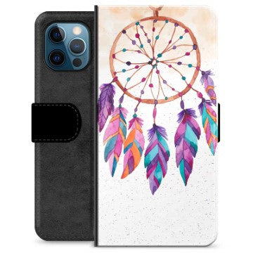 iPhone 12 Pro Premium Flip Cover med Pung - Drømmefanger