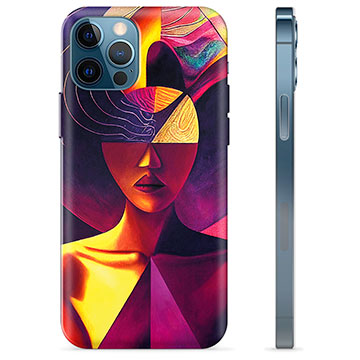 iPhone 12 Pro TPU Cover - Kubistisk Portræt