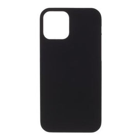 iPhone 12 Gummibelagt Plastik Cover - Sort