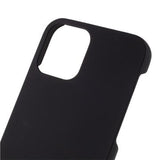 iPhone 12 Gummibelagt Plastik Cover - Sort