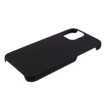 iPhone 12 Gummibelagt Plastik Cover - Sort