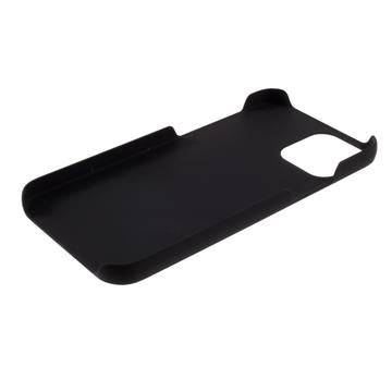 iPhone 12 Gummibelagt Plastik Cover - Sort