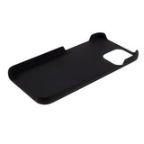 iPhone 12 Gummibelagt Plastik Cover - Sort