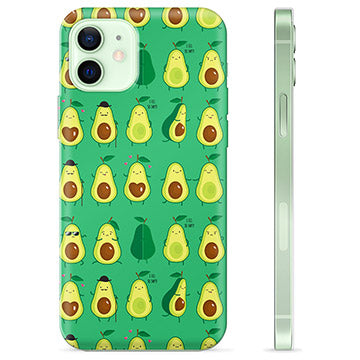 iPhone 12 TPU Cover - Avocadomønster