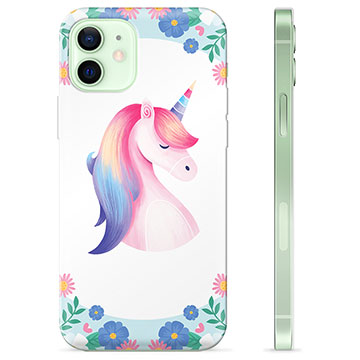 iPhone 12 TPU Cover - Enhjørning