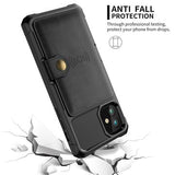iPhone 12/12 Pro TPU Cover med Kortholder - Sort