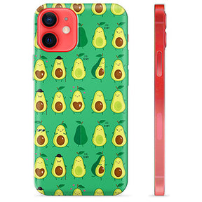 iPhone 12 mini TPU Cover - Avocadomønster