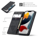 iPhone 13 Caseme 013 Series Pung - Sort