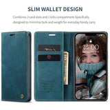 iPhone 13 Caseme 013 Series Pung - Blå