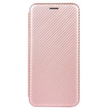 iPhone 13 Flip Cover - Karbonfiber - Rødguld
