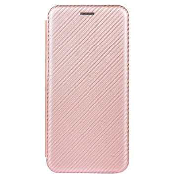 iPhone 13 Flip Cover - Karbonfiber - Rødguld