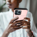 iPhone 13 Hybrid Cover med Glidende Kortslot - Rødguld