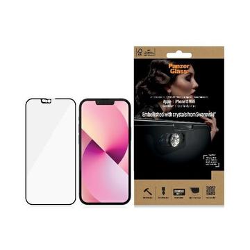 iPhone 13 Mini PanzerGlass Case Friendly Swarovski CamSlider Skærmbeskyttelse Hærdet Glas - Sort Kant