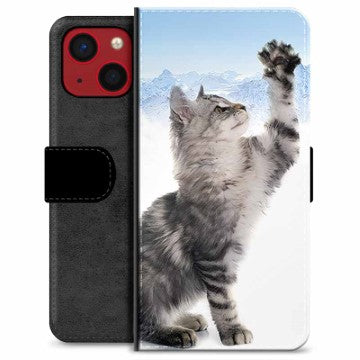 iPhone 13 Mini Premium Flip Cover med Pung - Kat