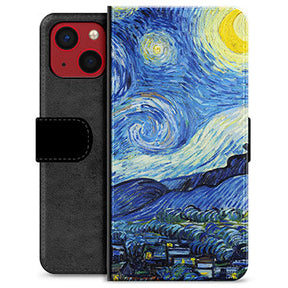 iPhone 13 Mini Premium Flip Cover med Pung - Nattehimmel