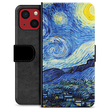 iPhone 13 Mini Premium Flip Cover med Pung - Nattehimmel