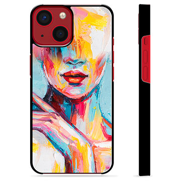 iPhone 13 Mini Beskyttende Cover - Abstrakt Portræt