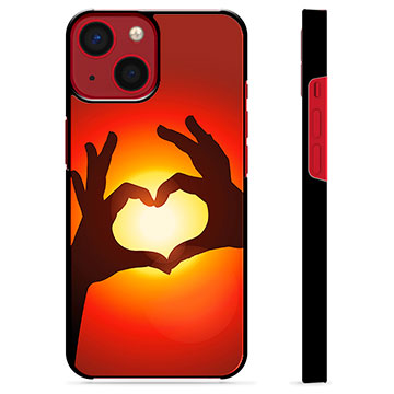 iPhone 13 Mini Beskyttende Cover - Hjertesilhuet