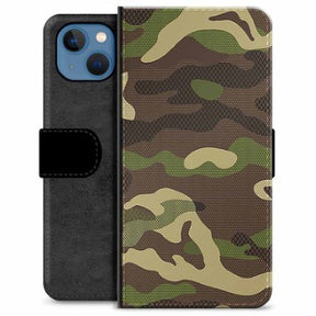 iPhone 13 Premium Flip Cover med Pung - Camo