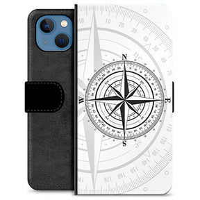 iPhone 13 Premium Flip Cover med Pung - Kompas