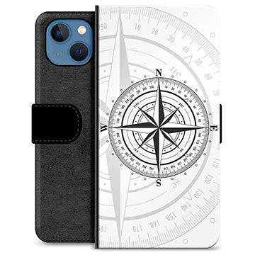iPhone 13 Premium Flip Cover med Pung - Kompas